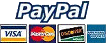 We accept all major credit cards via PayPal